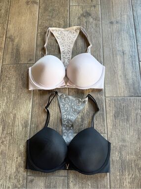 Victorias Secret Sexy Illusions Push Up Racerback Plunge Bra Bundle